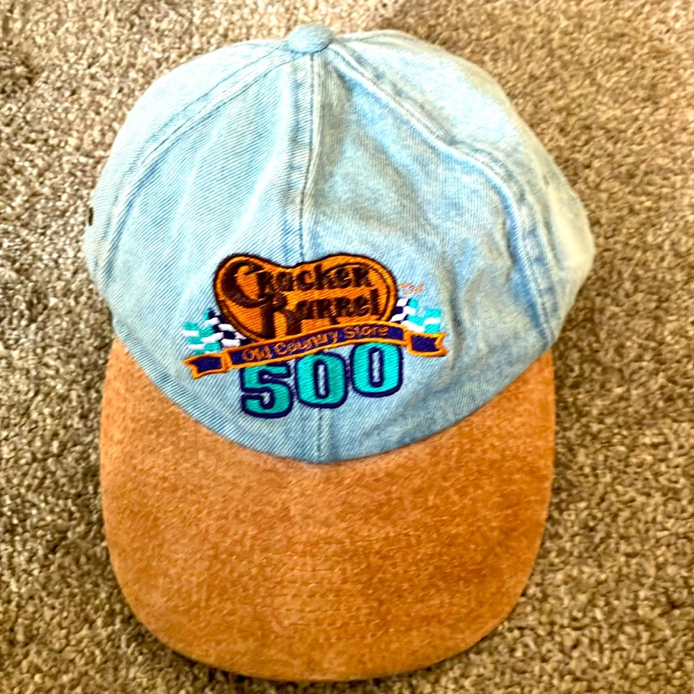 Cracker Barrel 500 Two-Tone Baseball Cap - Light Blue and Brown